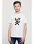 Michael Jackson Peace Olodum Baskılı Unisex Çocuk Beyaz T-Shirt 1
