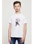 Anime One Punch Man Genos Baskılı Unisex Çocuk Beyaz T-Shirt 1