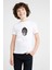 Cool Monkey Baskılı Unisex Çocuk Beyaz T-Shirt 1