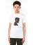 Stranger Things El Baskılı Unisex Çocuk Beyaz T-Shirt 1
