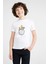 Küçük Prens Little Prince Gezegen Moon Baskılı Unisex Çocuk Beyaz T-Shirt 1