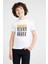 Fortnite Baskılı Unisex Çocuk Beyaz T-Shirt 1