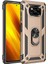 Xiaomi Poco X3 Kılıf Yüzüklü Standlı Manyetikli Armor Zırh 1