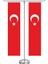 T Dikdörtgen Türk Masa Bayrağı Takımı 1