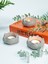 3'lü Lotus Çiçeği Tealight Beton Mumluk Seti 1