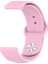 Samsung Galaxy Gear S3 46MM Uyumlu Kordon Lüx Silikon Saat Kordonu 22/K11--PEMBE 1
