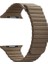 Apple Watch Edition 3 38MM Uyumlu Kordon Loop Deri Mıknatıslı Saat Kordonu 38/K09--KAHVERENGI 1