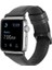 Apple Watch Nike 5 40MM Uyumlu Kordon Luxury Leather Hakiki Deri Saat Kordonu 40/zlu--Siyah 1