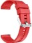 Fossil Gen 5 Carlyle Hr Uyumlu Kordon Labyrinth Silikon Saat Kordonu 22/K23--KIRMIZI 1