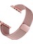 Apple Watch Nike 3 38MM Uyumlu Kordon Metal Hasır Örgü Saat Kordonu 38/K01--ROSE Gold 1
