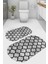 Kaymaz Taban Yıkanabilir 2'li Banyo Paspası (50X60 cm - 60X100 Cm) BRC1501 1