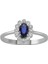 Pırlanta ve Oval Safir Taşlı Anturaj Yüzük 0417R0113 1