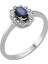 Pırlanta ve Oval Safir Taşlı Anturaj Yüzük 0417R0113 2