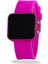 Pembe Kare Dijital LED Ekran Pembe Silikon Kordonlu Bayan Saat ST-303620 2