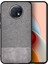 Xiaomi Redmi Note 9t Fabrik Serisi Kumaş ve Deri Desen Kılıf - Gri 1