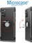 Samsung Galaxy Note 20 Yüzük Standlı Armor Silikon Kılıf - Siyah 4