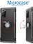 Samsung Galaxy Note 20 Ultra Yüzük Standlı Armor Silikon Kılıf - Siyah 4