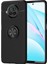 Xioami Mi 10I Focus Serisi Yüzük Standlı Silikon Kılıf - Siyah 1