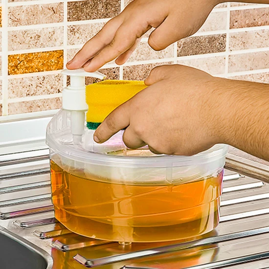 Fer Home Sıvı Sabunluk Süngerlikli Sıvı Sabunluk
