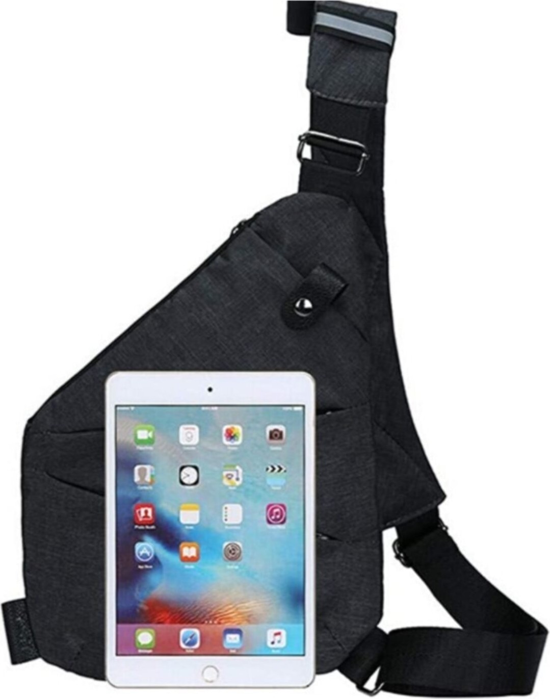 Av A Dos Free Smart Bag Siyah Heybe Çapraz Bel ve Omuz Çantası Suya Dayanıklı Ergonomik Tasarım görsel 4
