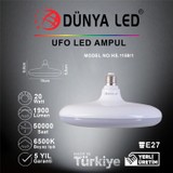 Dünya LED HS.1159/1 20W Ufo Tipi LED Ampul E-27 6500K Beyaz Işık