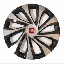 HMNL Fiat Egea 14'' Inç Gri - Siyah Kapağı 4'lü Çelik Jant Görünümlü