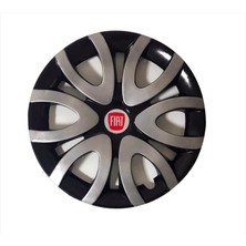 HMNL Fiat Punto 15'' Inç Gri - Siyah Kapağı 4'lü Çelik Jant Görünümlü