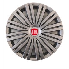 HMNL Fiat Palio 15'' Inç Gri Kapağı 4'lü Çelik Jant Görünümlü