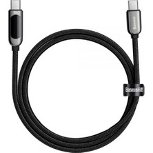 Baseus Display Type-C To Type-C 100W Hızlı Şarj Veri Kablosu 1m CATSK-B01