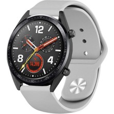 Ally 20 mm Galaxy Watch 42 mm- Active 1-2- S2 Classic Kayış Kordon Silikon Gri