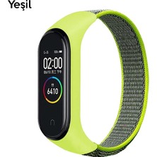 Ally Xiaomi Mi Band 5-4-3 Nylon Kayış Kordon Yeşil