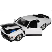 Welly 1970 Ford Mustang Boss 302 Beyaz 1:24 Model Araba