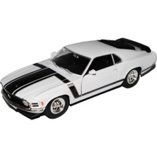 Welly 1970 Ford Mustang Boss 302 Beyaz 1:24 Model Araba