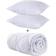 Mak Home 1 Adet Çift Kişilik  Silikon Yorgan + 2 Adet 1000 gr. Silikon Yastık