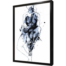 Tablosan Modern Desen Çerçeveli Cam Tablo
