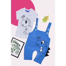 Modacity Sevimli Dinazor Figürlü Lüx Salopet Tulum