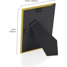 Zekupp Metal Fotoğraf Resim Çerçevesi, F1002, 22X15CM