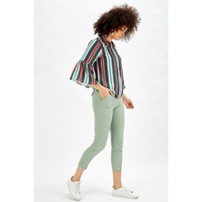 Sense Pantolon - Bilekte Atlas Kumas Pantolon | PNT19003