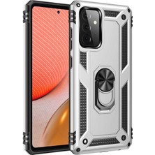 Caseart Samsung Galaxy A72 Kapak Military Yüzüklü Stantlı Panzer Tank Kılıf