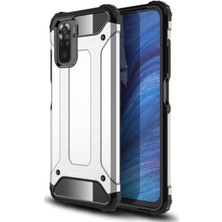 Kzy Xiaomi Redmi Note 10S Kapak Çift Katmanlı Zırh Tank Kılıf