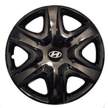 Hmnl  Hyundai Trajet 14'' Inç Piano Black 4'lü Set Jant Kapağı Çelik Jant Görünümlü