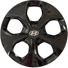 Hmnl  Hyundai Getz 14'' Inç Piano Black 4'lü Set Jant Kapağı Çelik Jant Görünümlü
