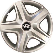 Hmnl  Hyundai Matris 16'' Inç Gri 4'lü Set Jant Kapağı Çelik Jant Görünümlü