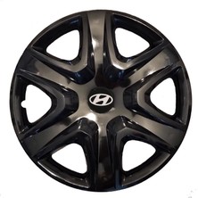 Hmnl  Hyundai I20 Troy 15'' Inç Piano Black 4'lü Set Jant Kapağı Çelik Jant Görünümlü