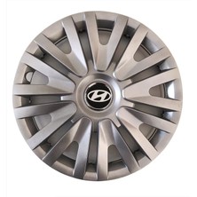 Hmnl Hyundai Accent Blue 15'' Inç Gri 4'lü Set Jant Kapağı Çelik Jant Görünümlü