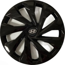 Hmnl  Hyundai Grandeur 14'' Inç Piano Black 4'lü Set Jant Kapağı Çelik Jant Görünümlü