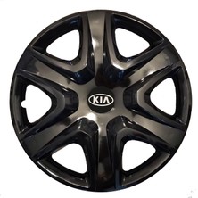 Hmnl  Kia Pro Ceed 14'' Inç Piano Black Siyah 4'lü Set Jant Kapağı Çelik Jant Görünümlü