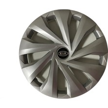 Hmnl  Kia Picanto 15'' Inç Gri 4'lü Set Jant Kapağı Çelik Jant Görünümlü