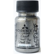 Cadence Dora 138 Antrasit Metalik Boya 50 ml Sedefli Özellikte Kullanıma Hazır