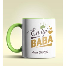 Hediye Zengini Kişiye Özel En Iyi Baba Tasarımlı Yeşil Kupa Bardak